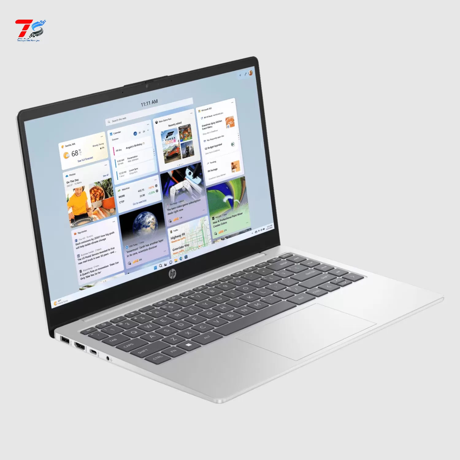 Máy tính xách tay HP 14-ep0110TU - i7-1355U/16G/512G/14.0FHD/W11SL/Bạc (8C5K9PA)